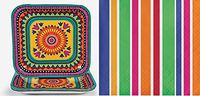 Cinco De Mayo/Fiesta Tableware Party Pack- 16 Plates and 16 Napkins in Fun Fiesta Style!