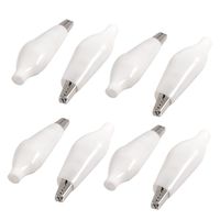 uxcell 8 Pcs White Soft Plastic Coated Metal Alligator Clips Test Clamp