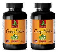 Brain Memory Supplements - Ginkgo BILOBA 120MG - Natural Extract - Pills for Women - 2 Bottles (100 Capsules)