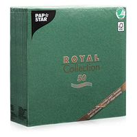 Papstar Cloth-Like Paper Disposable Dinner Napkins, 16”x16” ¼ Fold, 50 Pack, 21 Different Color options