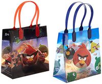 Angry Birds Party Favor Goodie Gift Bag - 6" Small Size (12 Packs)
