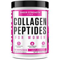 Collagen Peptides Powder - Hydrolyzed Collagen Powder Grass Fed for Healthy Hair Skin Nails and Joints | Paleo Friendly Keto Protein Powder Non-GMO and Gluten Free | Sheer Strength 330g Unflavored
