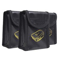 Jishipin Battery Bag Explosion Proof Safe Bag - Safety Guard Fire Protection Battery Storage Bag 3 Pack