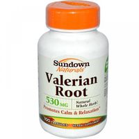 Sundown Naturals Valerian Root, 100 Capsules (Pack of 12)