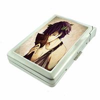 Cigarette Case with Built in Lighter Greek Goddess S9 Smoking King Size Cigarettes Silver Metal Wallet 4" X 2.75" RFID Protection Mythology