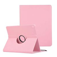 iPad Pro 11 Inch Case, YiMiky 360 Degrees Rotating Cover Multi-Angle Viewing PU Leather Case with Stand Feature Lightweight Slim Fit Case Cover for iPad Pro 11 inch 2018 Release - Pink