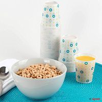 5 oz Disposable Paper Bath Cups – Hygienic Single Use for Bathroom, Home and Office Supplies – Small Size for Kid's Drinks, Snacks and Craft Projects – Cold Liquids – 150 count – by Sipoes