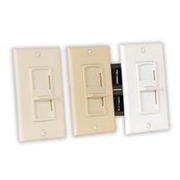 Theater Solutions TSVCS White Wall Mount Impedance Matching Speaker Slide Volume Control Switch
