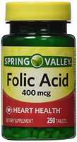 Spring Valley - Folic Acid 400 mcg, 250 Tablets