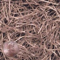 6oz Bag Light Cocoa Brown VERYFINE Fine Cut Gift Basket Shred Paper Grass Filler Bedding nfLG -441