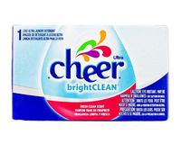 Cheer Ultra Bright Clean Laundry Detergent - Fresh Clean Scent, 1 Load (Pack of 10)