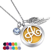 Tornado Letter A Personalized Birthstone Aromatherapy Essential Oil Diffuser Necklace Customized 1 Birthstone