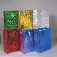 Metallic Medium Gift Bags/Blue