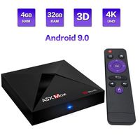 CELIBATE Android 9.0 TV Box A5X Max 4GB RAM 32GB ROM Quad Core RK3318 2.4GHz WiFi Ethernet Bluetooth 4.1 Full HD 4K Smart Set Top Box
