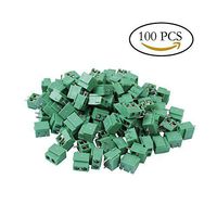 Bestsupplier 100PCS 2 Pole 5mm Pitch PCB Mount Screw Terminal Block 8A 250V