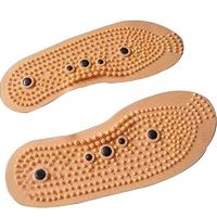 ixaer Acupuncture Foot Massage Insoles-Health Foot Magnetic Therapy Massage Insoles Shoe/Boots Pads for Men Women (L)