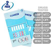 MiCare [2pk] - 12-Panel Urine Drug Test Card (AMP/BAR/BUP/BZO/COC/MDMA/MTD/OPI/OXY/PCP/TCA/THC) #MI-WDOA-3124