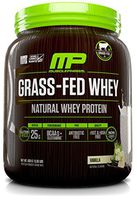 MP Grass Fed Whey Protein, 100% All Natural Whey Protein Isolate, No Artificial Flavors, Colors or sweeteners, Gluten Free, Non GMO, Vanilla, 14 Servings