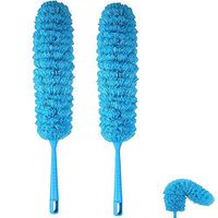 Feather Duster, for Cleaning High Ceiling Fans, Blinds, Cars Bendable for Gentle Removal of Dust, Made of Anti-static, Super Dense Microfibre, Individually Bendable Head