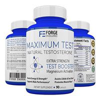 Forge Excellence - Maximum Test Best Natural Testosterone Supplement – Healthy & Powerful Men’s Testosterone Booster, Advanced Formula Promotes Muscle Growth, Boosts Libido & Boosts Energy Levels