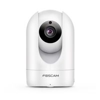 Foscam Home Security Camera, R2 Full HD 1080P WiFi IP Camera with Real-time 1080P Video at 25FPS, Pan Tilt 8X Digital Zoom, Motion Detection & Alert, Optional Cloud Service Available, White