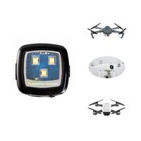 FUNTEN Hight Intensity CREE Strobe Light for DJI Drone Strobe Light KIT Spotlight Quadcopter for Inspire Phantom Mavic Typhoon H Yuneec for Night Navigation, Rechargeable-White Color