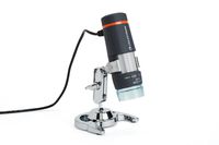 Celestron 44302 Deluxe Handheld Digital USB Microscope and Stand with Built in 2MP Camera for Capture of Video and Images, for viewing Stamps, Coins, Bugs and more