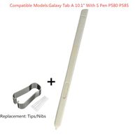 Stylus S Pen for P580 P585,Biuboom Samsung Galaxy Tab A 10.1 2016 SM-P580 P580 P585 Stylus Touch Screen S Stylus Pen Pointer Pen Replacement Parts Stylus S Pen Replacement Tips/Nibs (White)