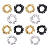 SUPVOX 12 pcs Finger Massage Rings Acupressure Massage Rings Spiky Finger Ring for Kids Adults Pain Therapy