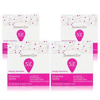 Summer's Eve Cleansing Cloth Simply Sensitive, 16 Count (Pack of 4)