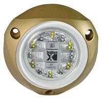 Lumitec SeaBlazeX 101142, LED Underwater Boat Light, Surface Mount, Blue, Blue Cross Fade, Blue Strobe