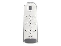 Belkin 12-Outlet Surge Protector Power Strip with 2 USB Ports and 6-Foot Power Cord (BV112050-06) (Renewed)