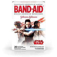Band-aid Brand Adhesive Bandages for Minor Wound Care, Star Wars Characters, Assorted Sizes, 20 Count (Pack of 24)