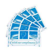 Fresh Towel Individually Wrapped Moist Towelettes - 1 Box of 100 Hand Wipes (7in x 8" Towel Size, White)