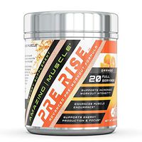 Amazing Muscle – PRE-Rise-Advance Pre-Workout Formula with BCAAs, Creatine HCL and More – Caffeine-Free - Promotes Energy for an Intense Workout - 400 Gram (Orange)