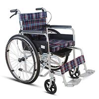 Wheelchair Medical Equipment Folding Lightweight with Potty, Self-propelled Elderly Home Wide for Adults Elderly