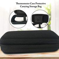Wlcome Forehead Thermometer, Accurate Digital Thermometerm,Immediate Result 丨Forehead Thermometer Shockproof Waterproof Protection Storage Bag Carry Case for Baby Kids Adults Indoor Outdoor Black