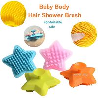 Soft Silicone Exfoliating Brush Scrubber Bath Scrub Glove Spa Back Bath Gloves Shower Brush Body Star Scalp Massage