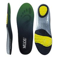 MUOU Sneakers Insoles Inserts Neutral Arch Support Sports Shoes Insole Performance Running Shoes for Men and Women Foot Pain，Relieve Flat Feet, High Arch (Green, 7-8.5 Women/5-6.5 Men)