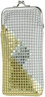 	 White/Gold/Silver Vintage Luxuriant Soft 4mm Metallic Mesh (Full Pack 120s) Cigarette Case Purse   