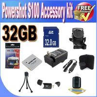 PowerShot S100 Accessory Saver Bundle (32GB SDHC Memory + Extended Life Battery + USB Card Reader + Deluxe Camera Case + Accessory Saver Bundle)!