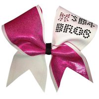 Chosen Bows  Before Bros Cheer Bow, White