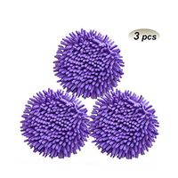 Xifando Microfiber Chenille Round Dust Mop Head (Purple)