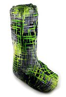 My Recovers Walking Boot Cover for Fracture Boot, Fashion Cover in Green Plaid, Tall Boot, Made in USA, Orthopedic Products Accessories (Extra Small)