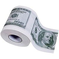 Toilet Paper Funny Prank Toilet Roll Paper, Trump Dollar Money Sudoku Patterns Toilet Papers (100USD)