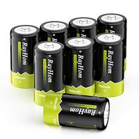 Rechargeable C Batteries 5000mah - RayHom Rechargeable C Batteries, 1.2V 5000mAh Ni-MH High Capacity C Size Battery with Box (8 Pack)