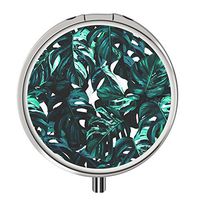 Pill Cases Metal,Custom Round Medecine Case Medecine Bottle Mini Travel Pill Vitamin Decorative Box Case Holder