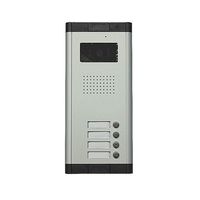 Intercom Doorbell Apartment Wired Video Intercom Door Phone Audio Visual Entry System 4 Units