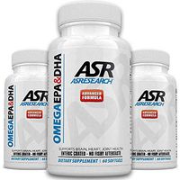 ASR ASRESEARCH Omega 3 Fish Oil Supplement 1000mg Plus 400mg EPA & 300mg DHA in 60 Softgels | Fish Oil Omega 3 Burpless Fish Oil with Omega 3 and Essential Fatty Acids Concentrated Highest Grade
