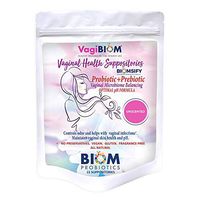 Biom Vaginal Probiotic Suppository: Natural Vaginal pH and Odor Control Regimen; Balance and Nourishes Vaginal Microbiome Against infections; No Parabens, Fragrance-Free (15)